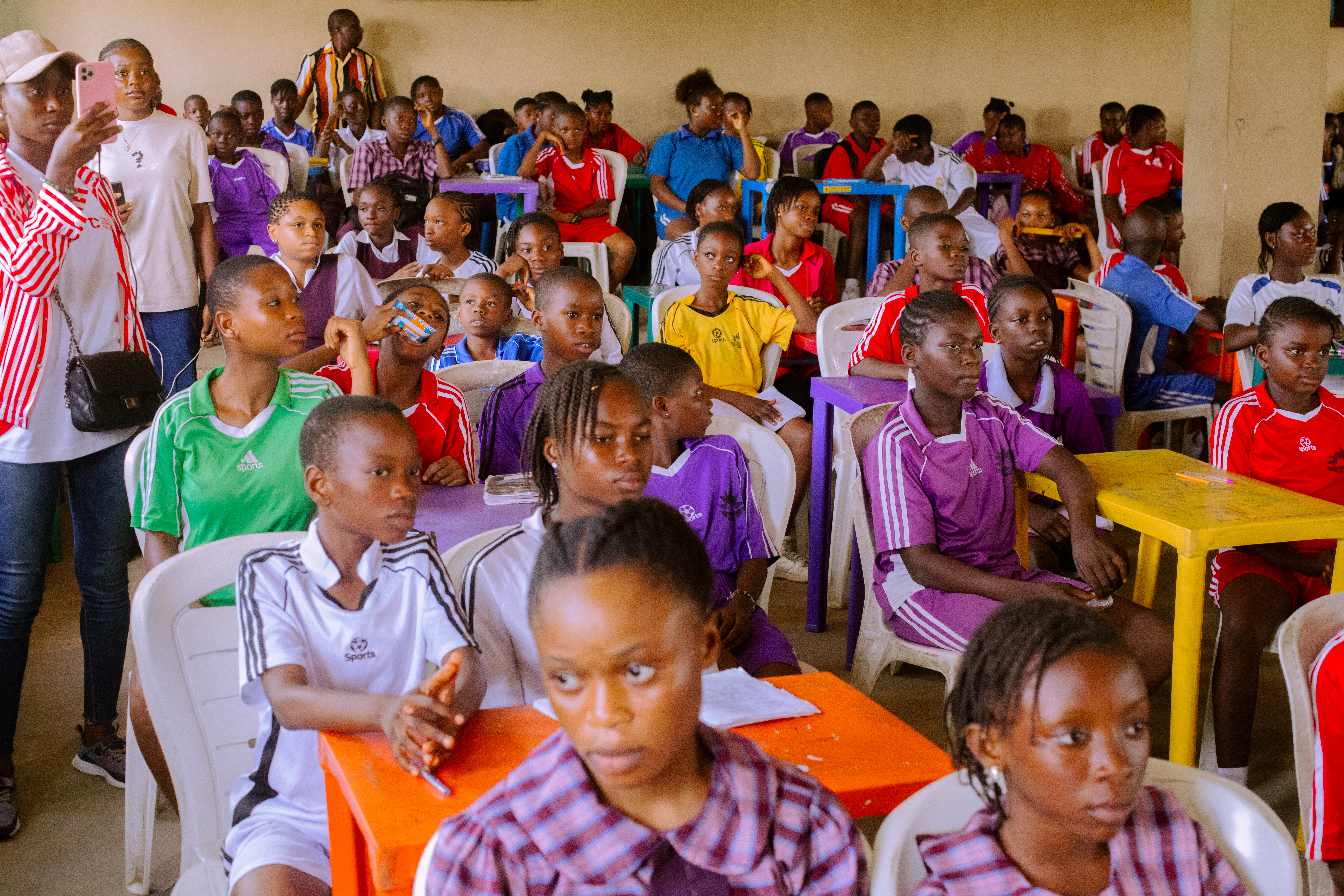 Canann Impact Foundation volunteers training students in digital skills in Nigeria